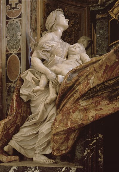 Carità dal monumento ad Alessandro VII nel transetto nord, 1672-78 da Gian Lorenzo Bernini